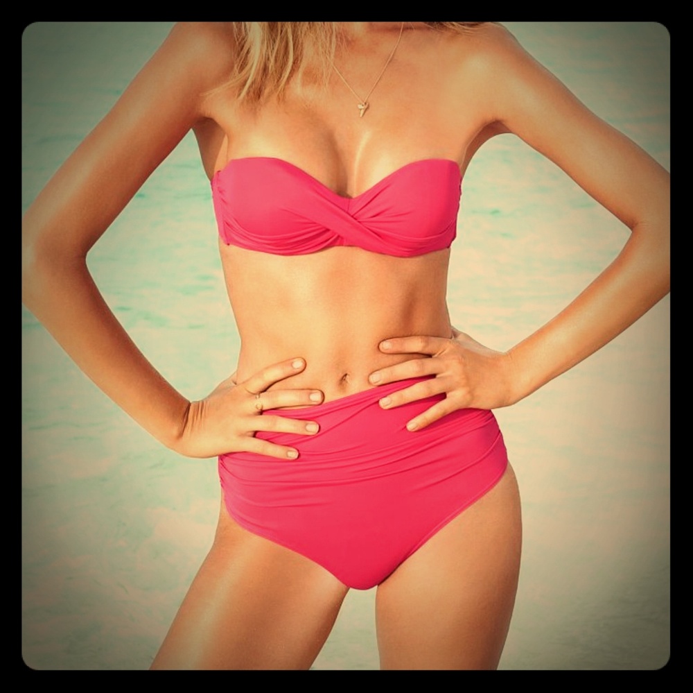 Victoria's Secret Bandeau and High Waisted Bikini